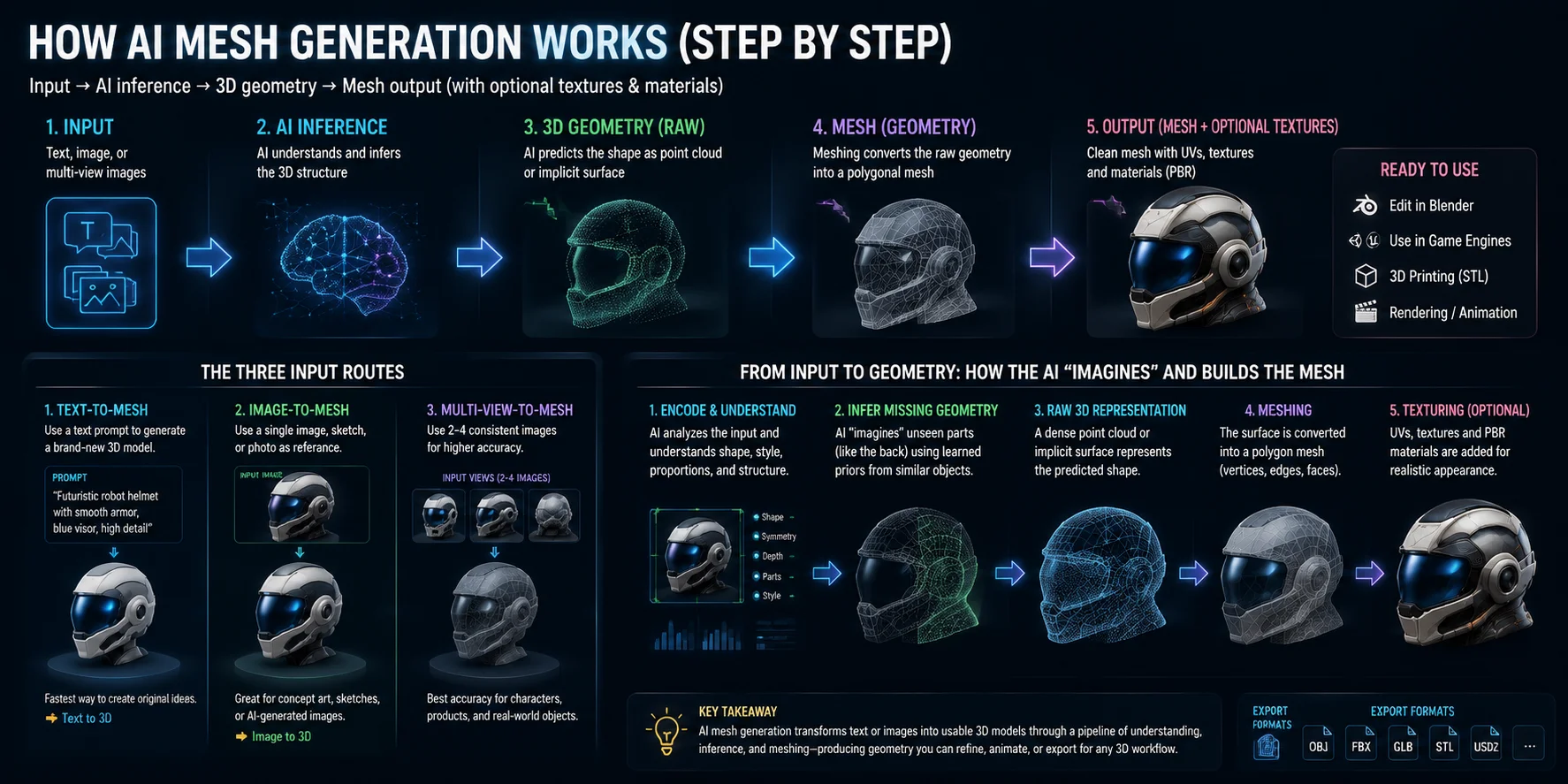 ai mesh generation step by step workflow