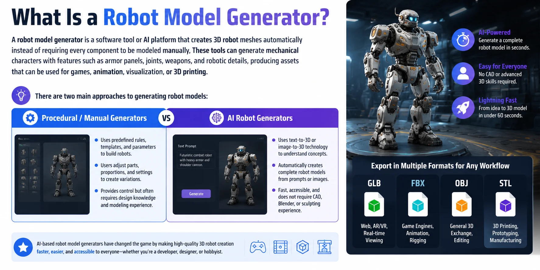 ai robot 3d model what is a robot model generator