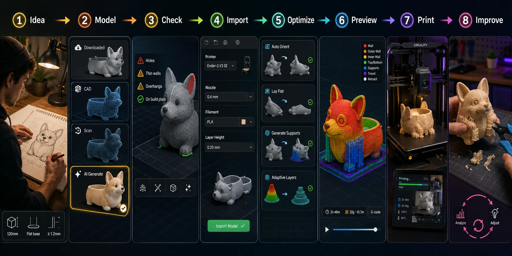 step-by-step-ai-3d-printing-workflow