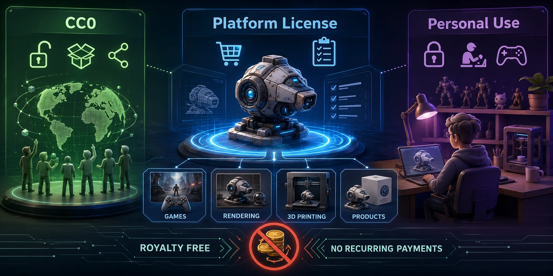are ai 3d models royalty free what does royalty free actually mean for ai 3d models