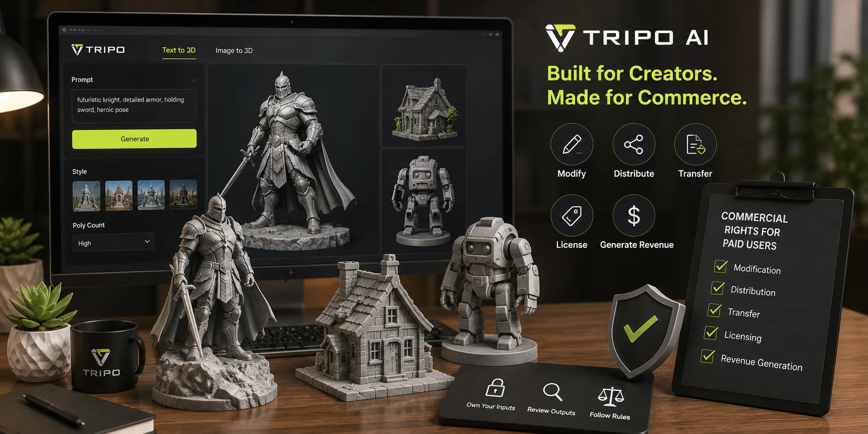 are ai 3d models royalty free why tripo ai is a practical commercial choice