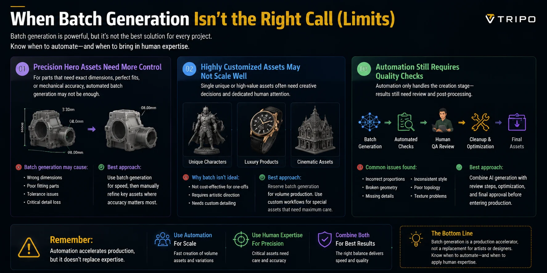 batch 3d generation limitations