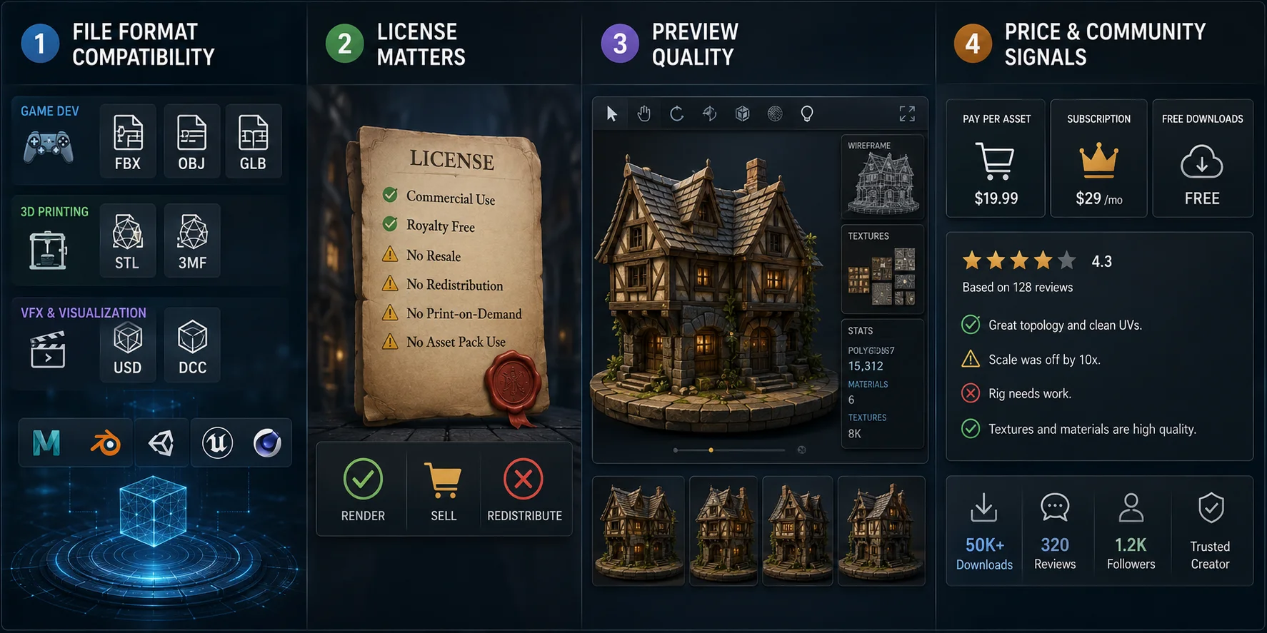 best 3d model marketplace what to look for in a 3d model marketplace