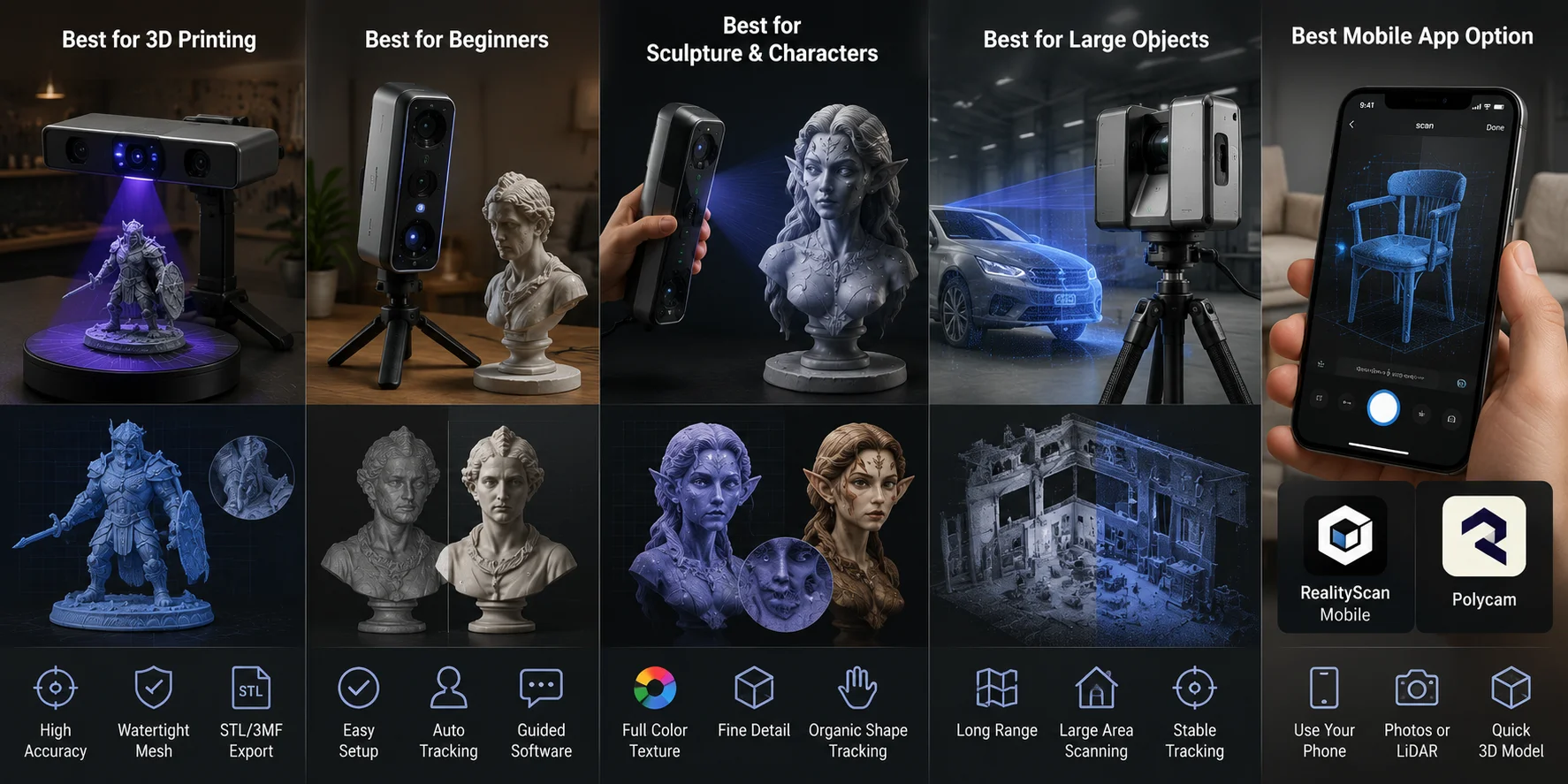 best 3d scanner best 3d scanners by use case