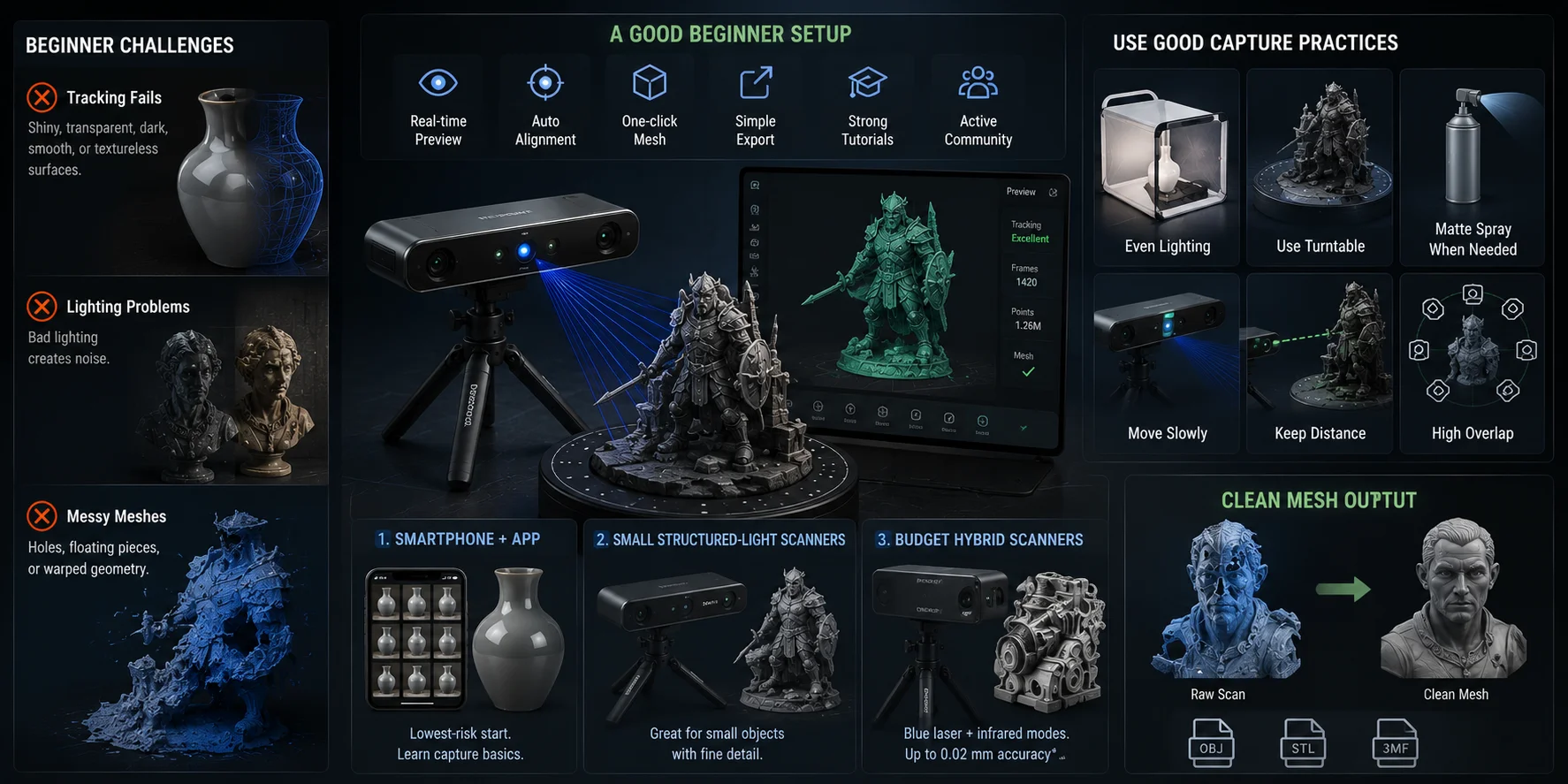 best 3d scanner best 3d scanners for beginners where to start