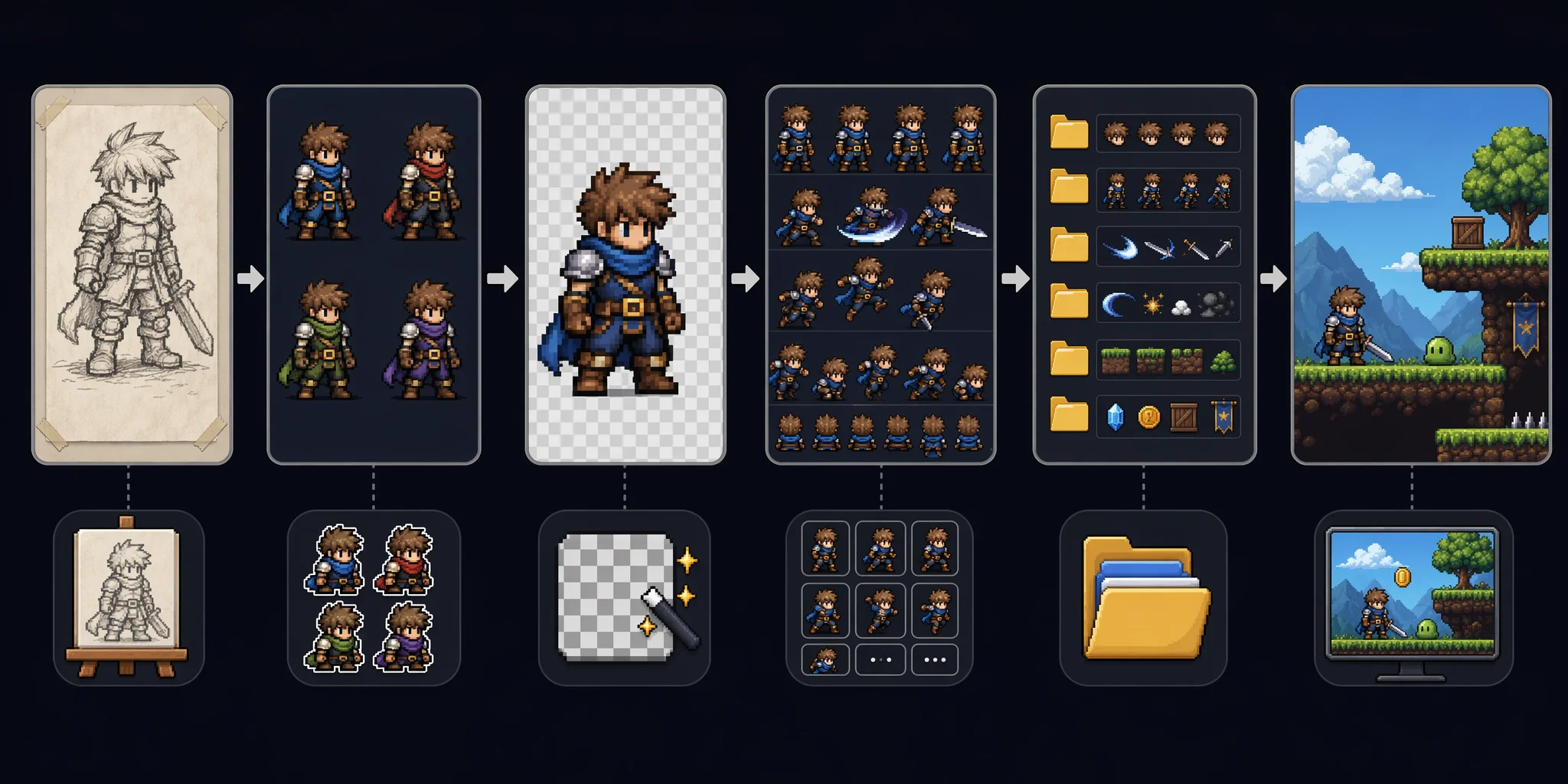 ai 2d sprite workflow