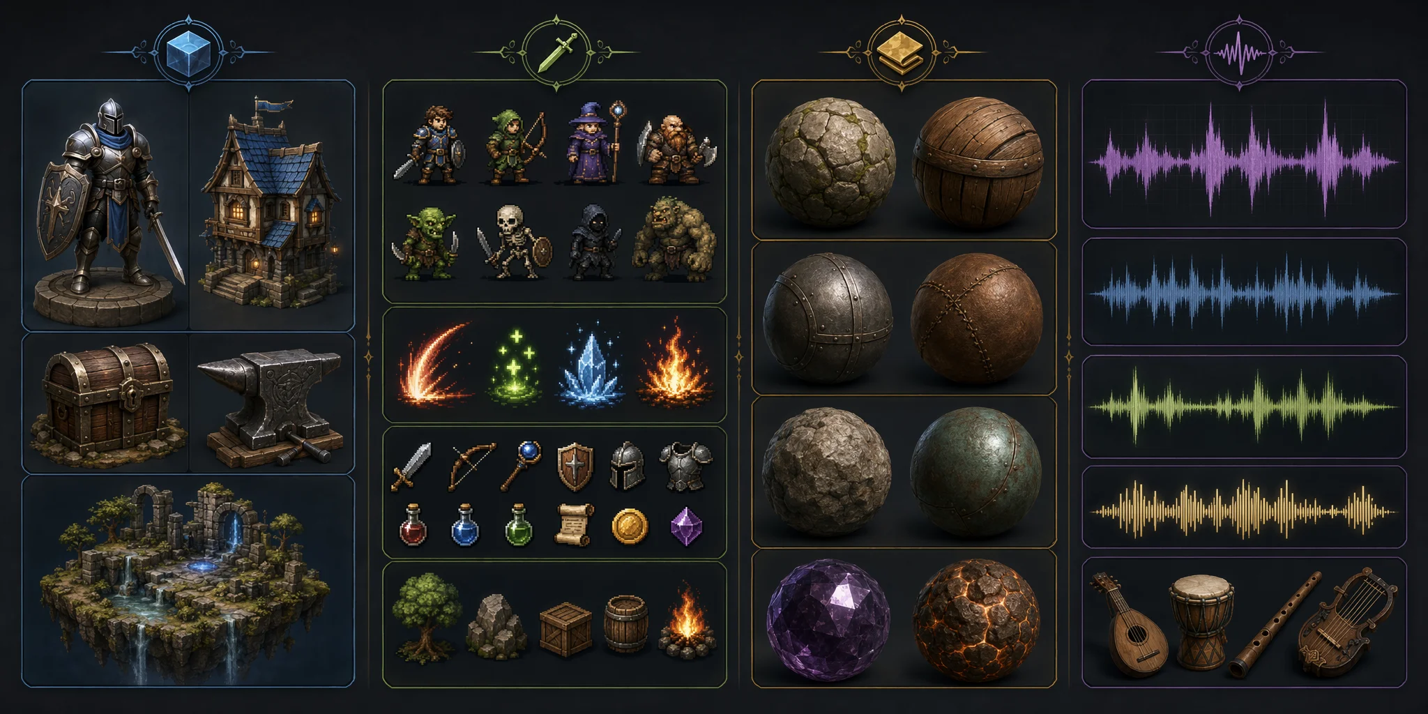 ai game asset tools by category