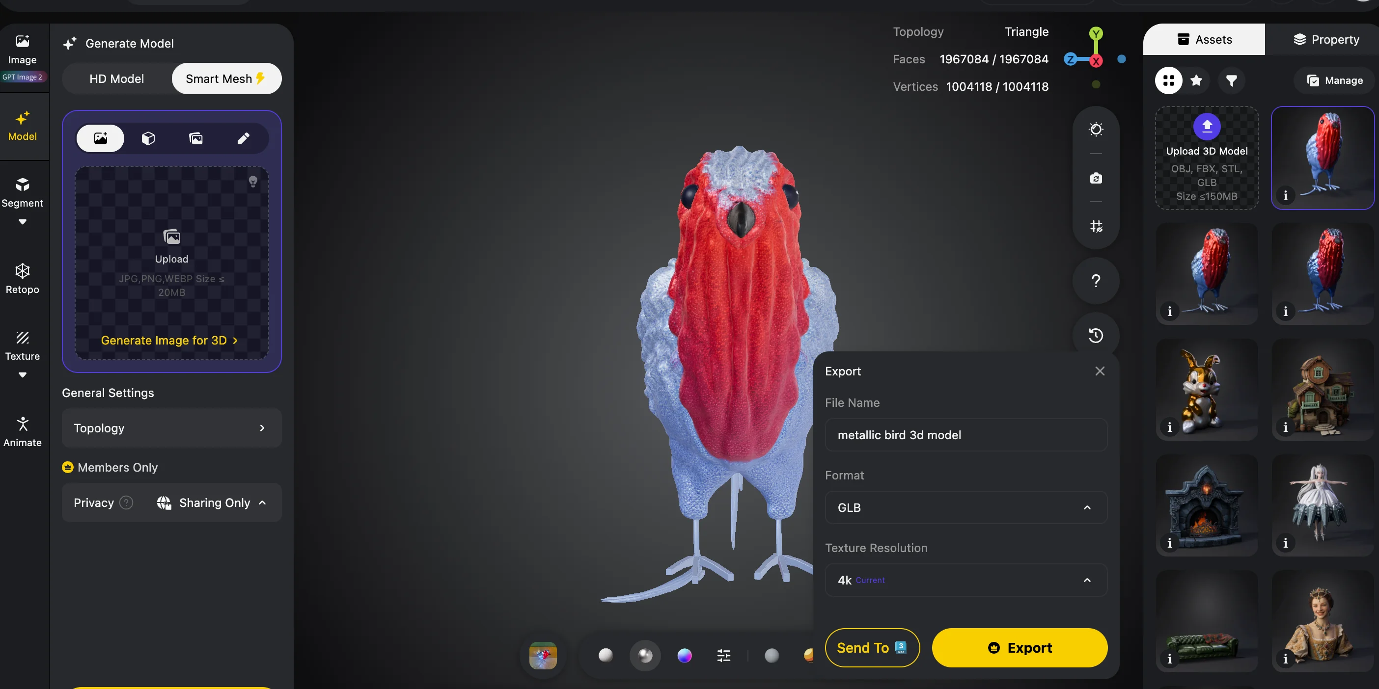 best ai obj generator step 5 export obj format