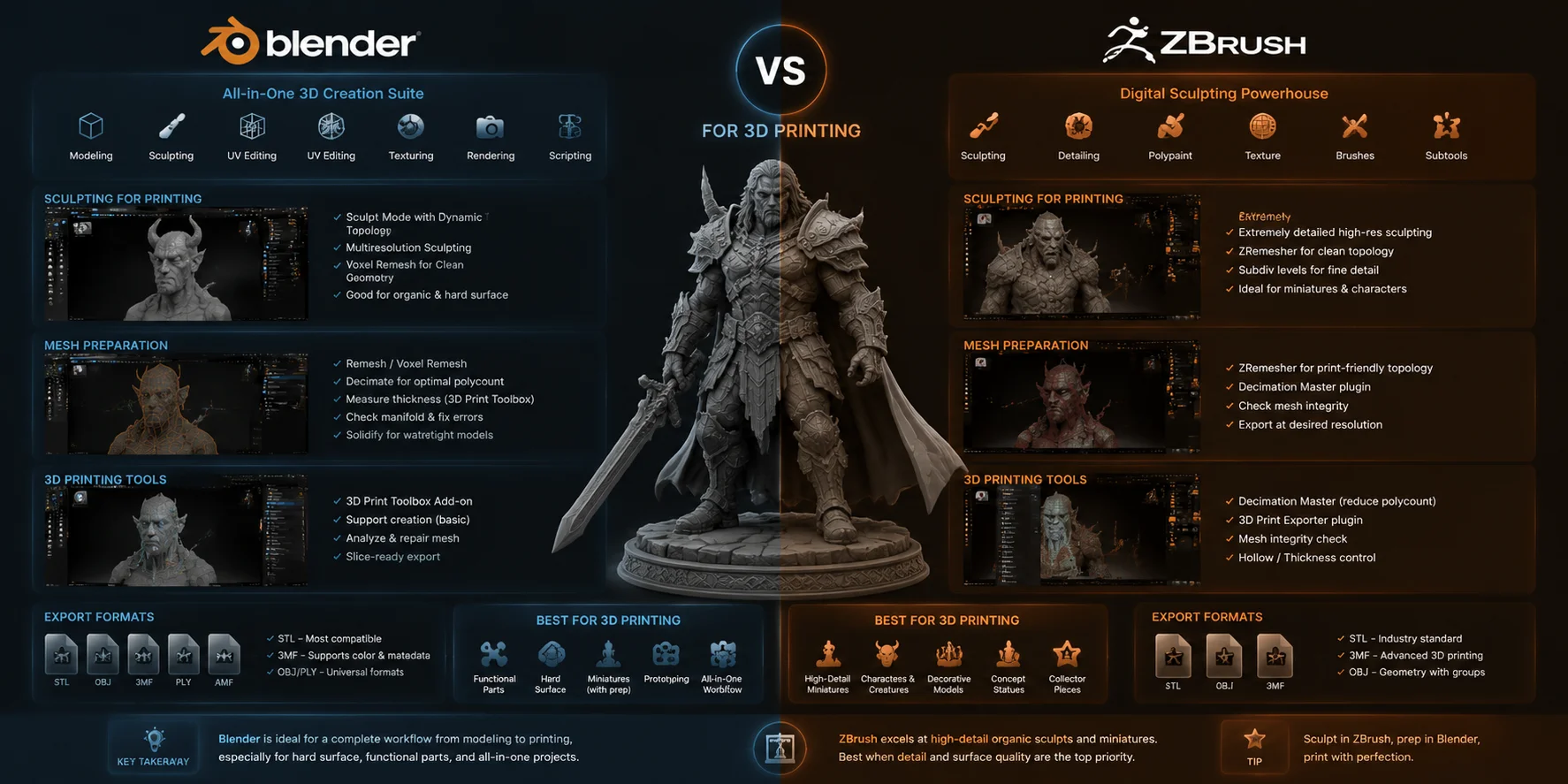 blender vs zbrush blender vs zbrush for 3d printing
