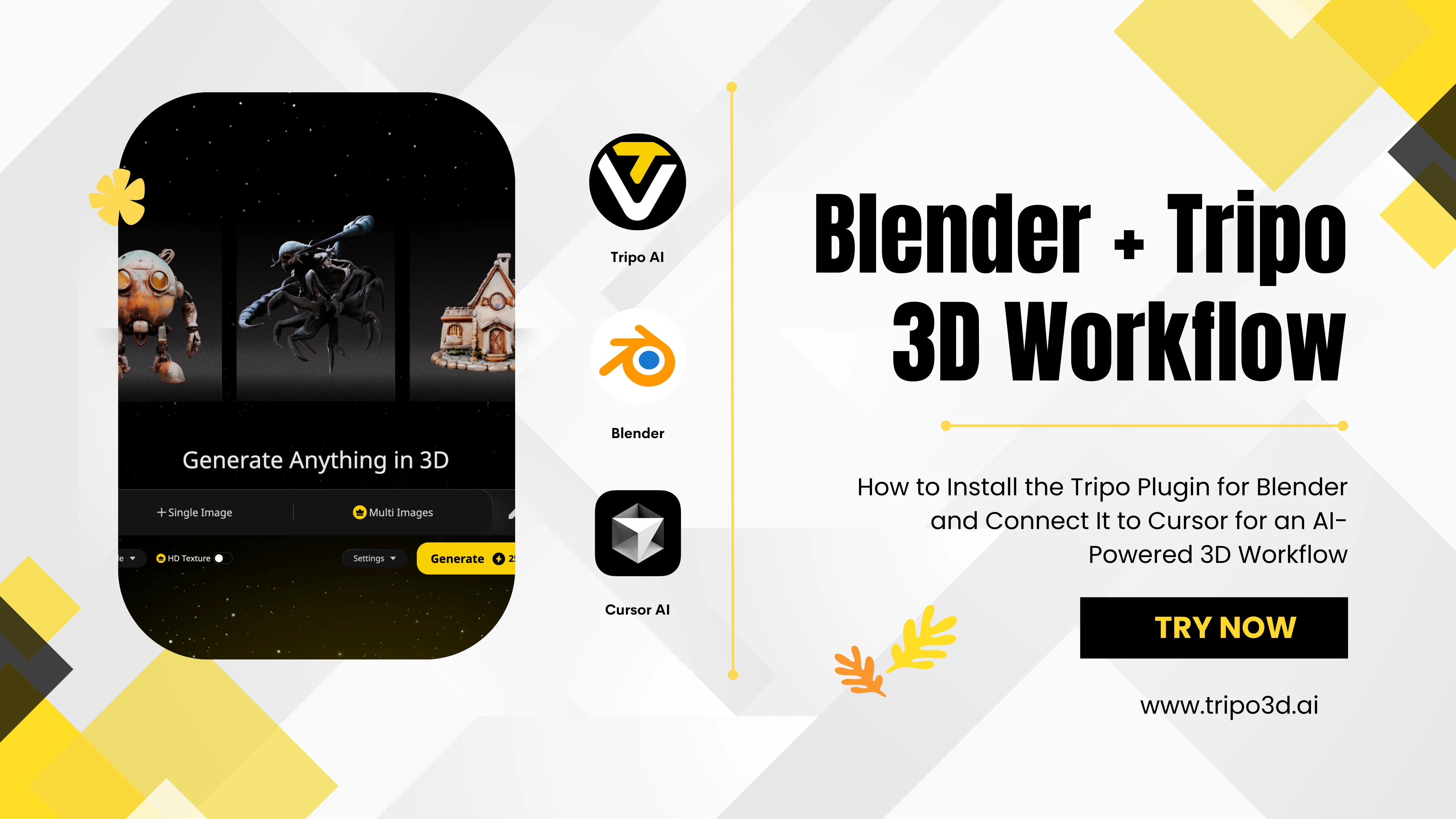 Boost Your 3D Workflow: How to Set Up Tripo in Blender and Sync with Cursor