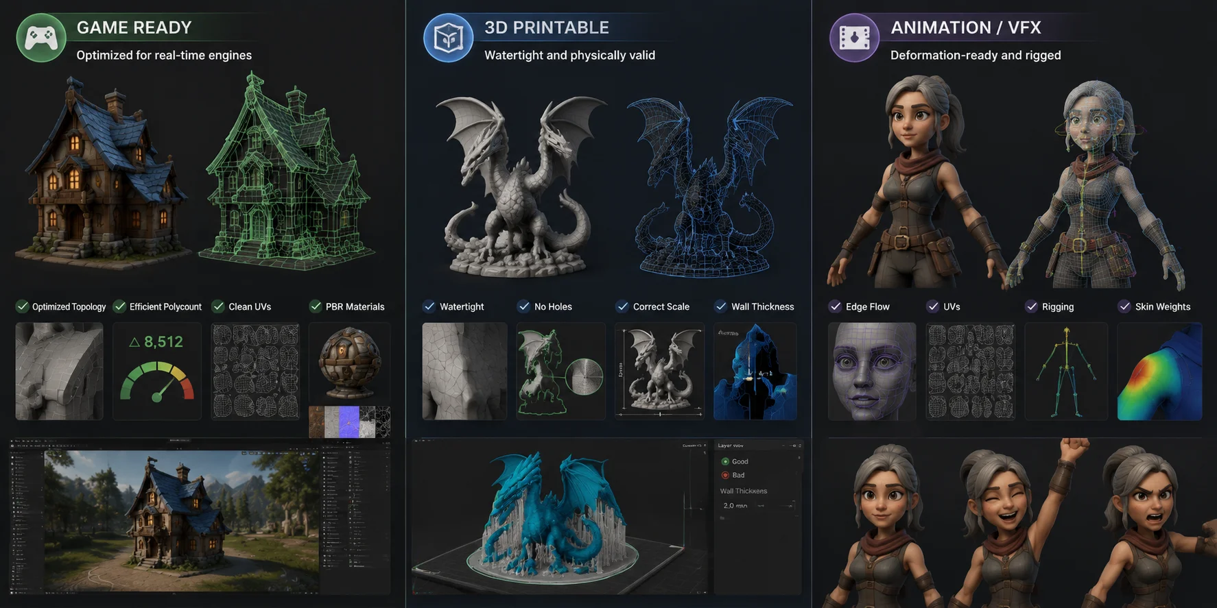 usability standards for games 3d printing and animation