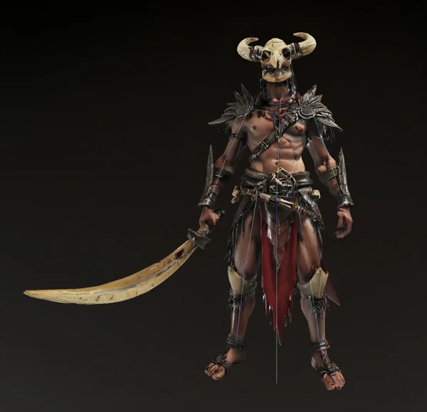 Silent armored executioner with glowing chest sigils, helmet releasing smoke veil, floating slightly above ground, wielding twin-chain blades.