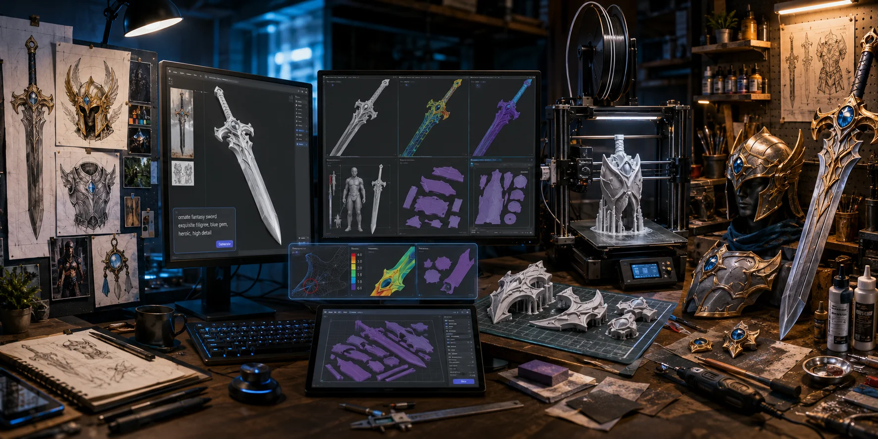 ai cosplay prop workflow