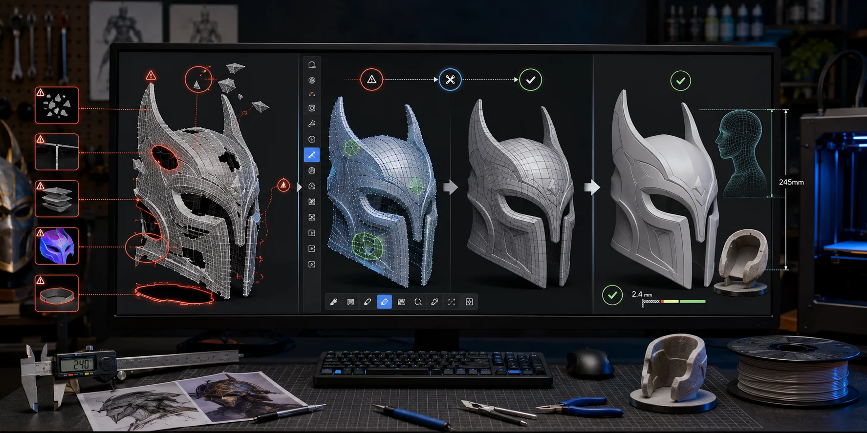 cosplay mesh repair guide