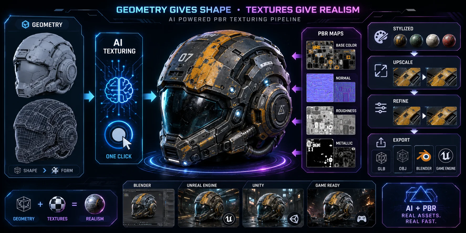ai pbr texturing workflow for 3d models