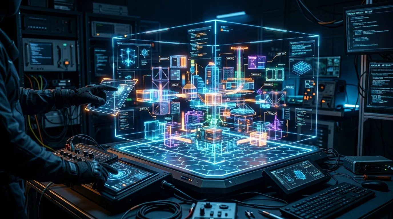 Holografik 3D modüler ortam kiti