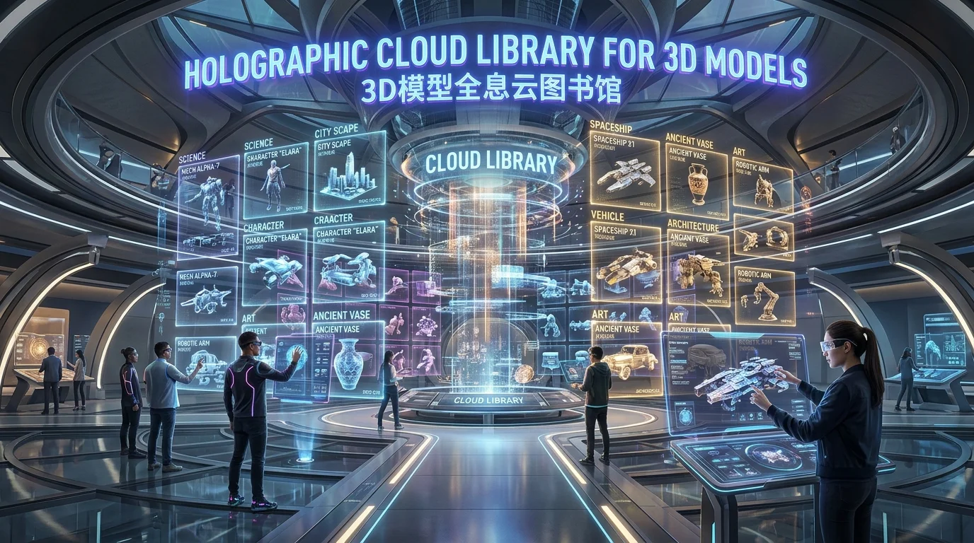 3D 模型全息雲端庫