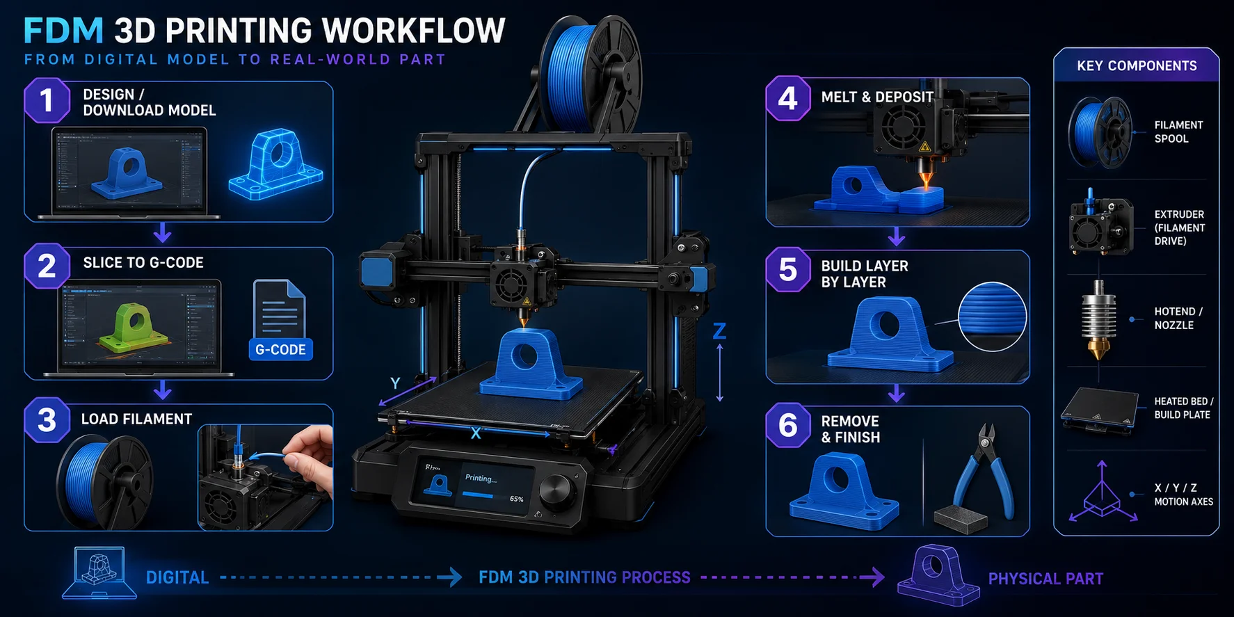 fdm 3d printing how fdm 3d printing works