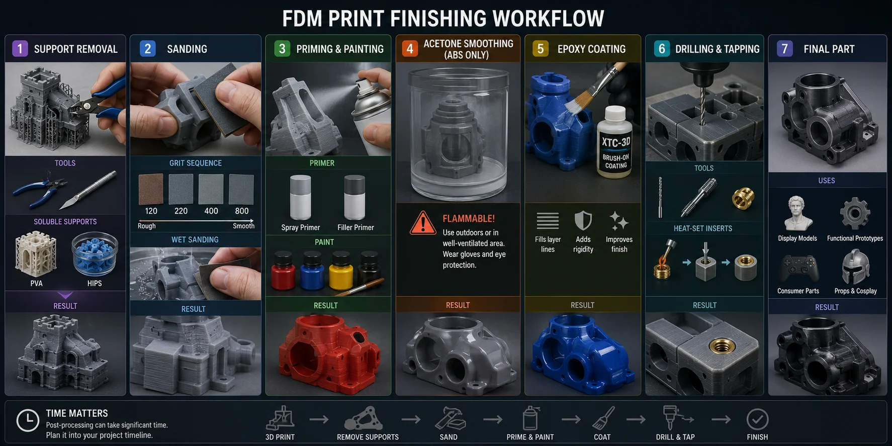 fdm 3d printing post processing for fdm prints