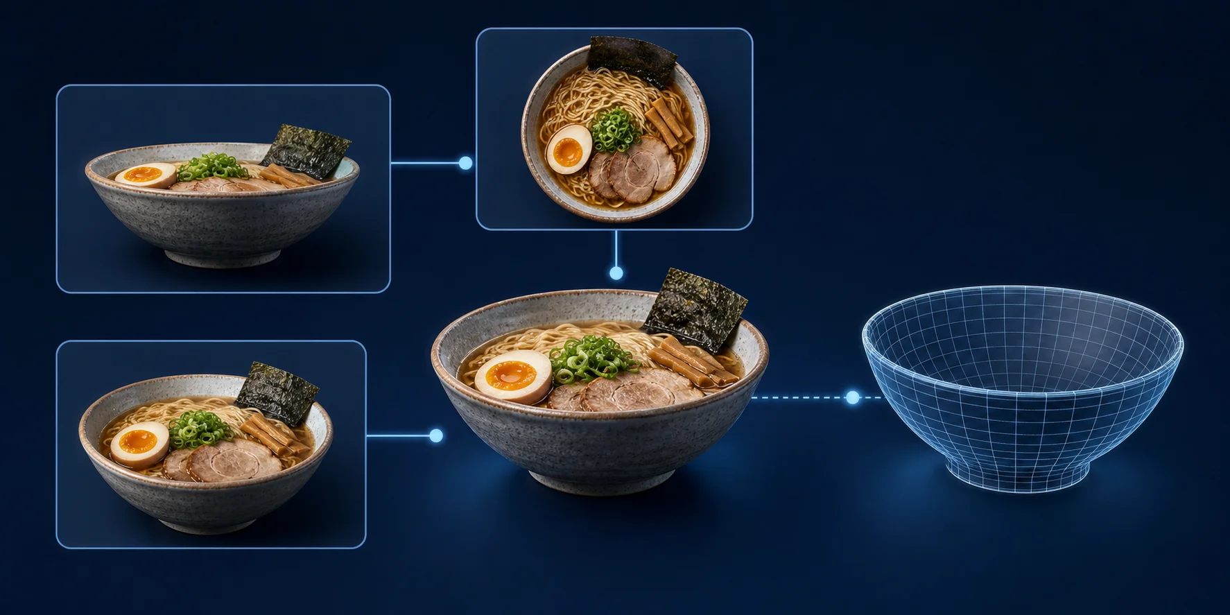 food model generator step 2 generate the base mesh
