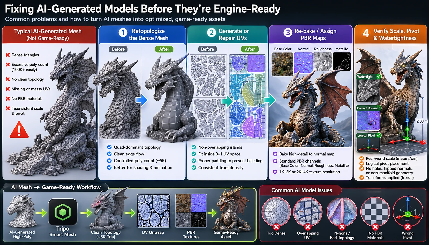 ai-model-fix-workflow-retopo-uvs-pbr