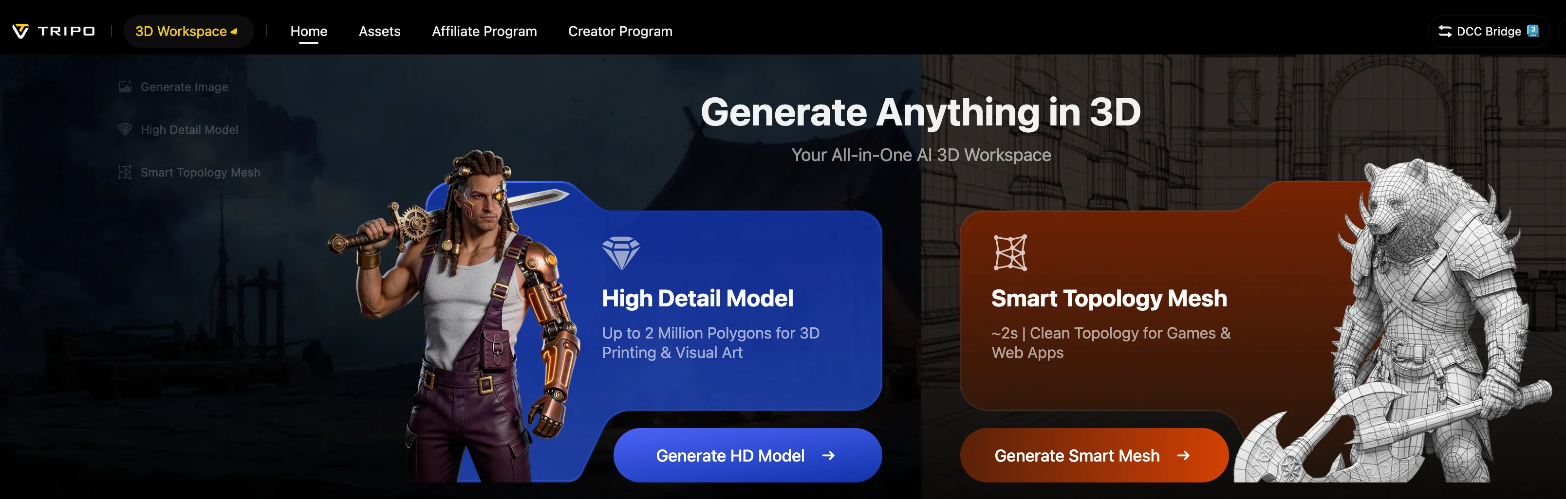 tripo-studio-ai-base-mesh-workflow