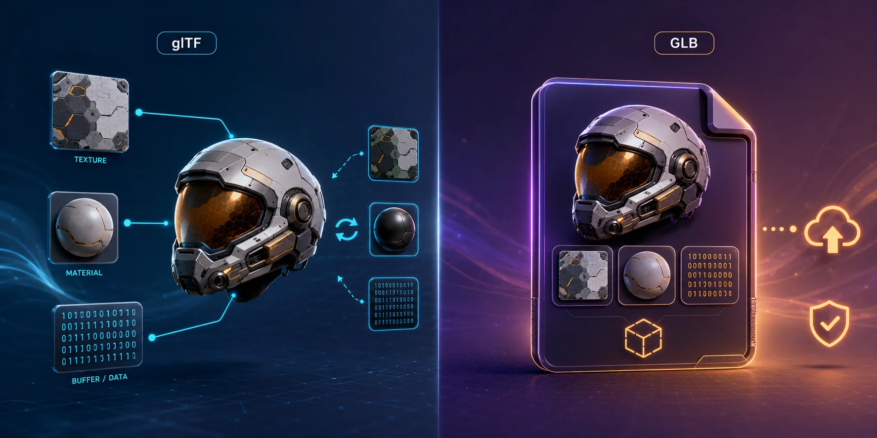 glb vs gltf key differences between glb and gltf