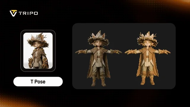 t pose