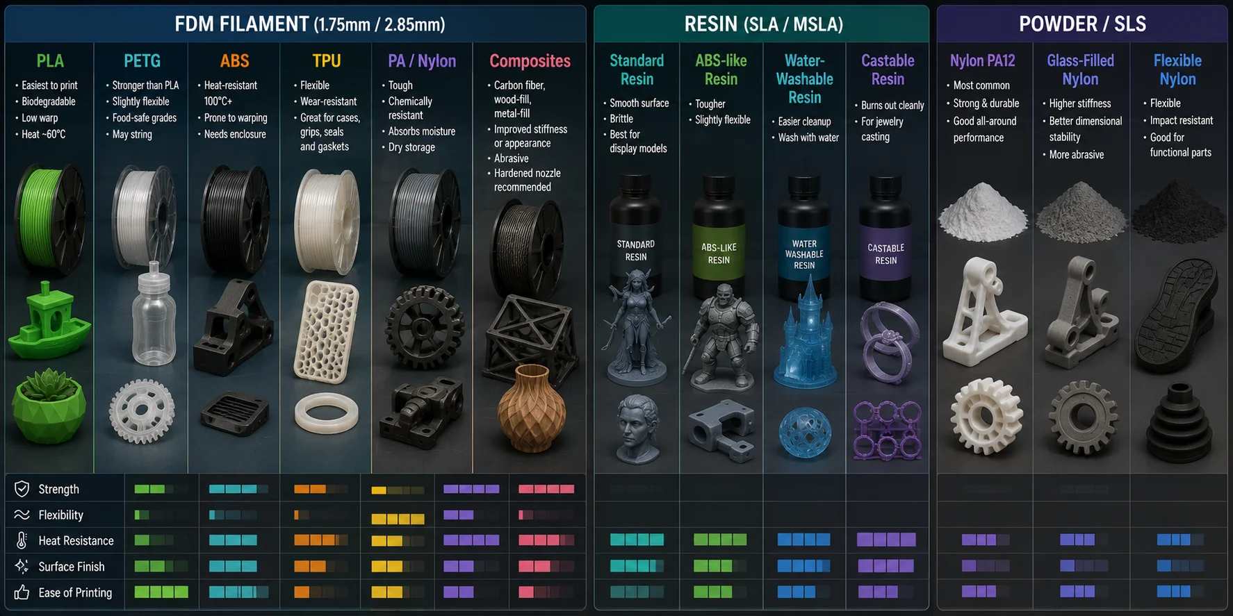 how do 3d printers work 3d printing materials
