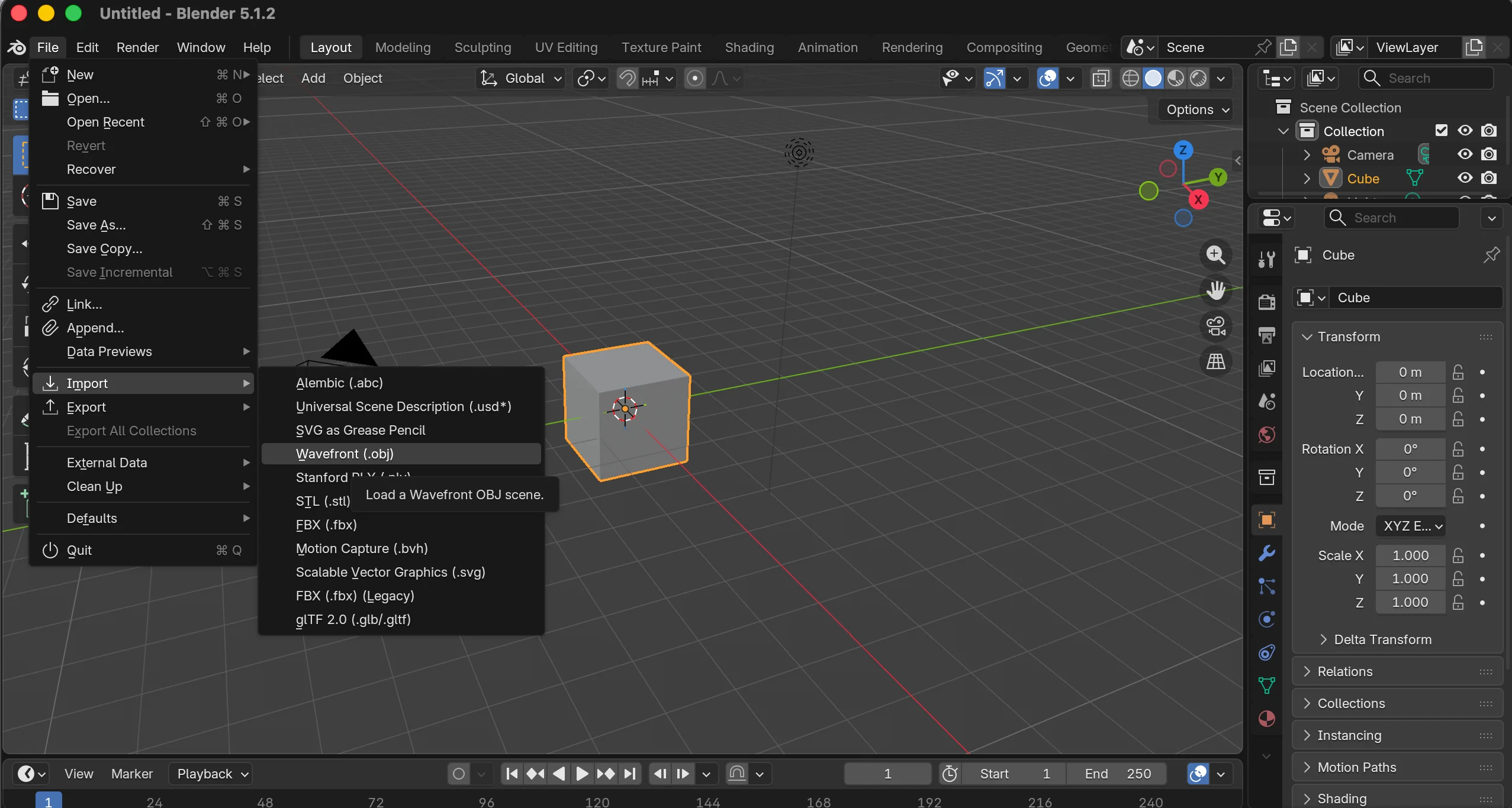 how to add an obj file in blender how to import an obj file in blender