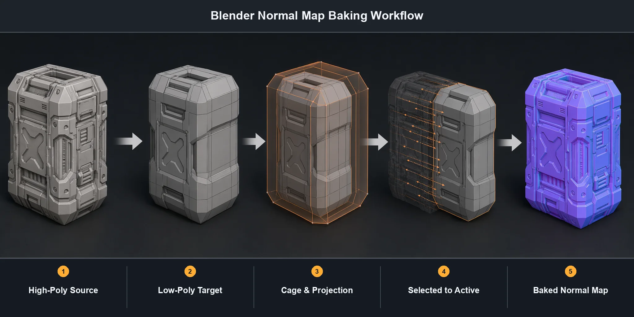 blender normal map baking workflow