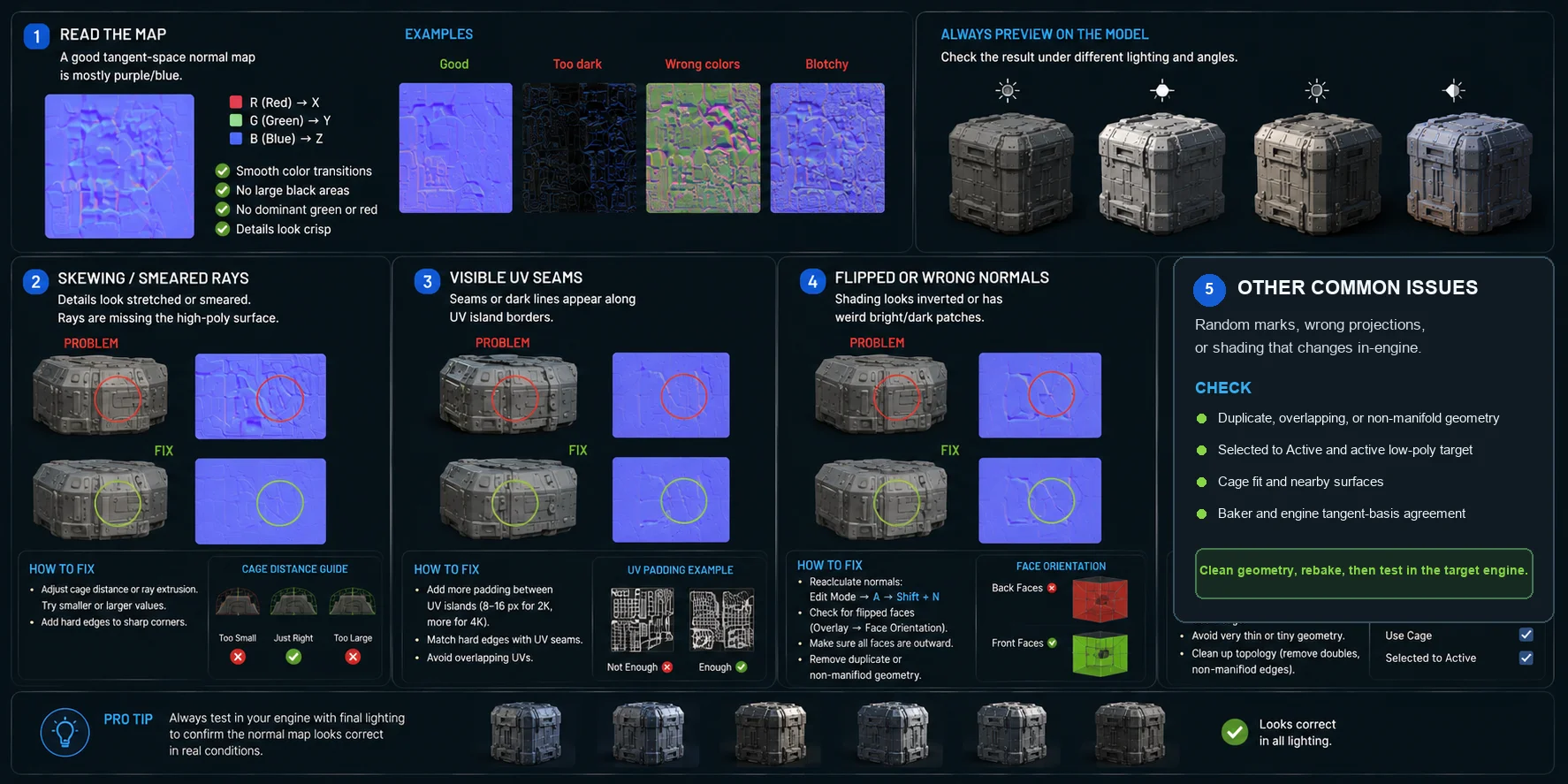 normal map baking troubleshooting guide