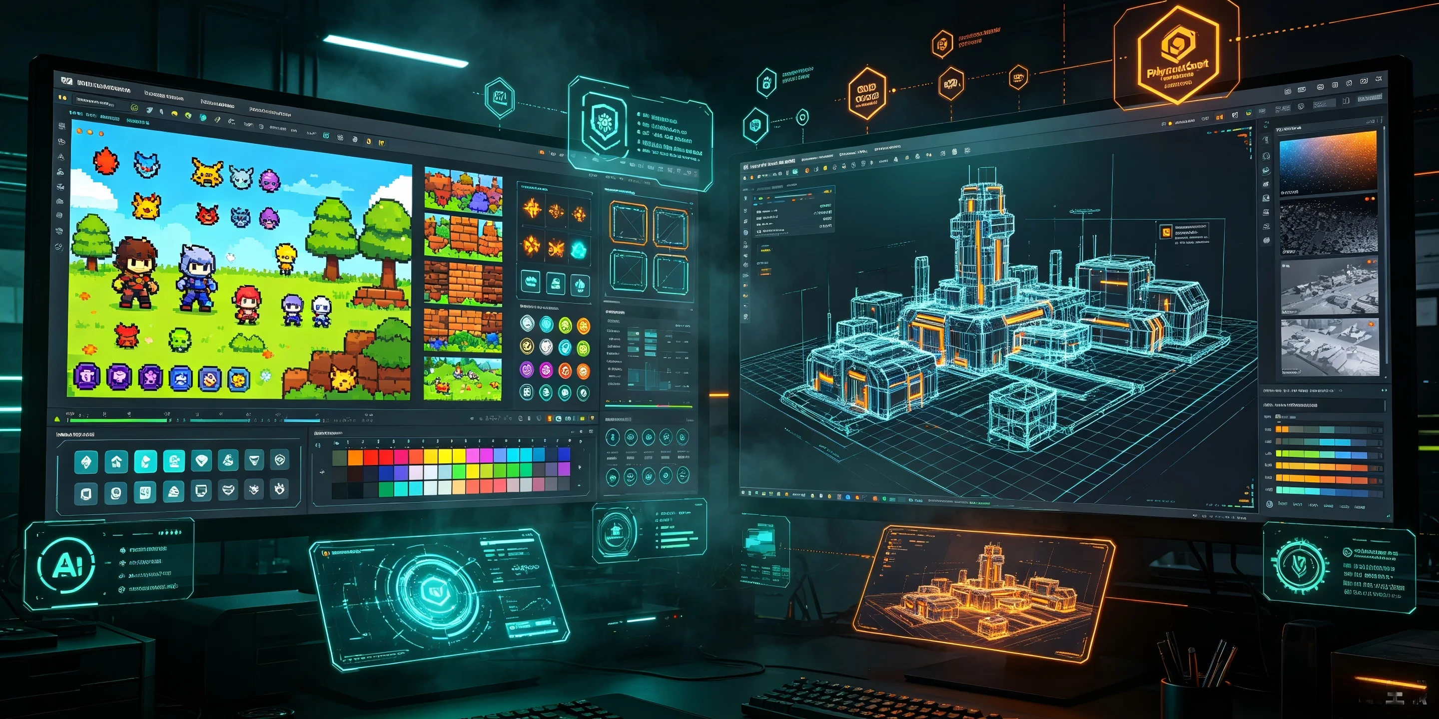 2d-vs-3d-game-asset-comparison