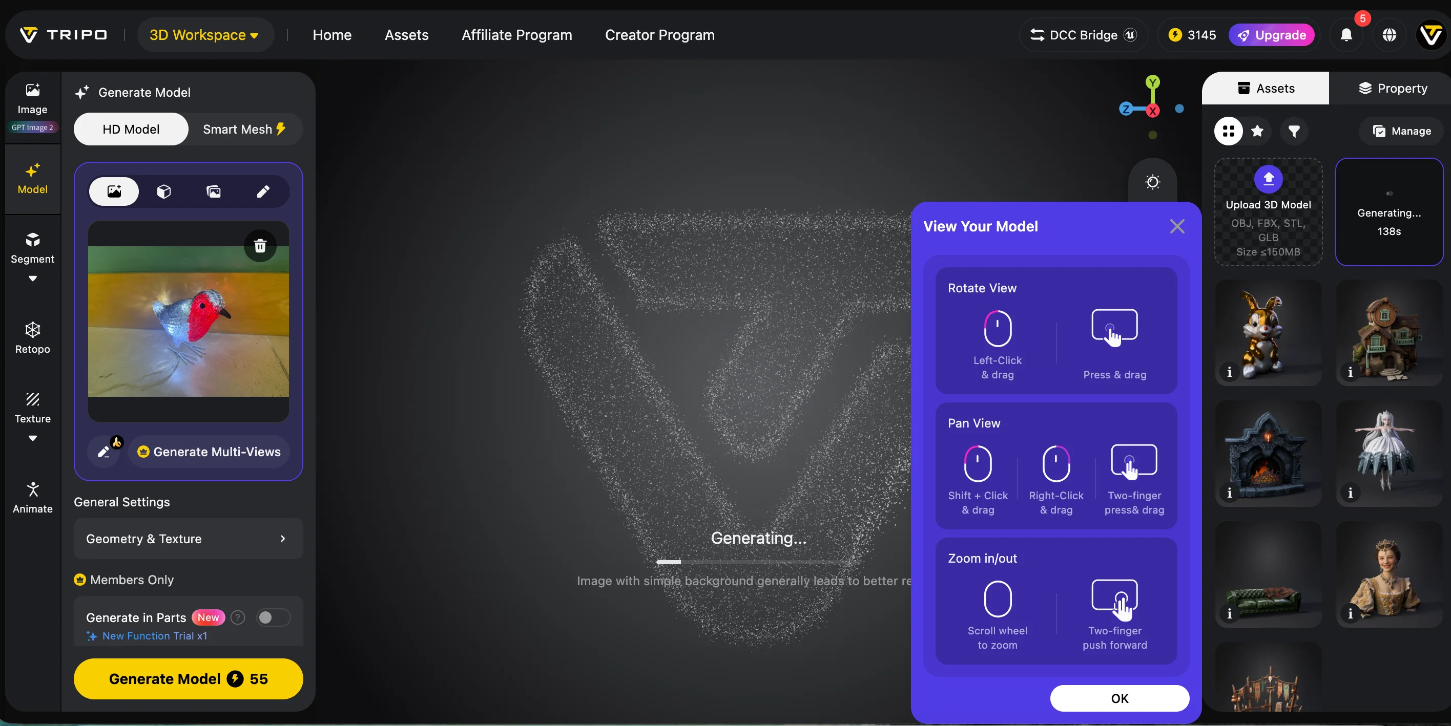 how to export ai 3d models to blender step 2 prepare the model for export