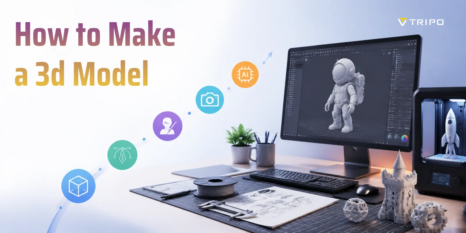 how to make a 3d model hero