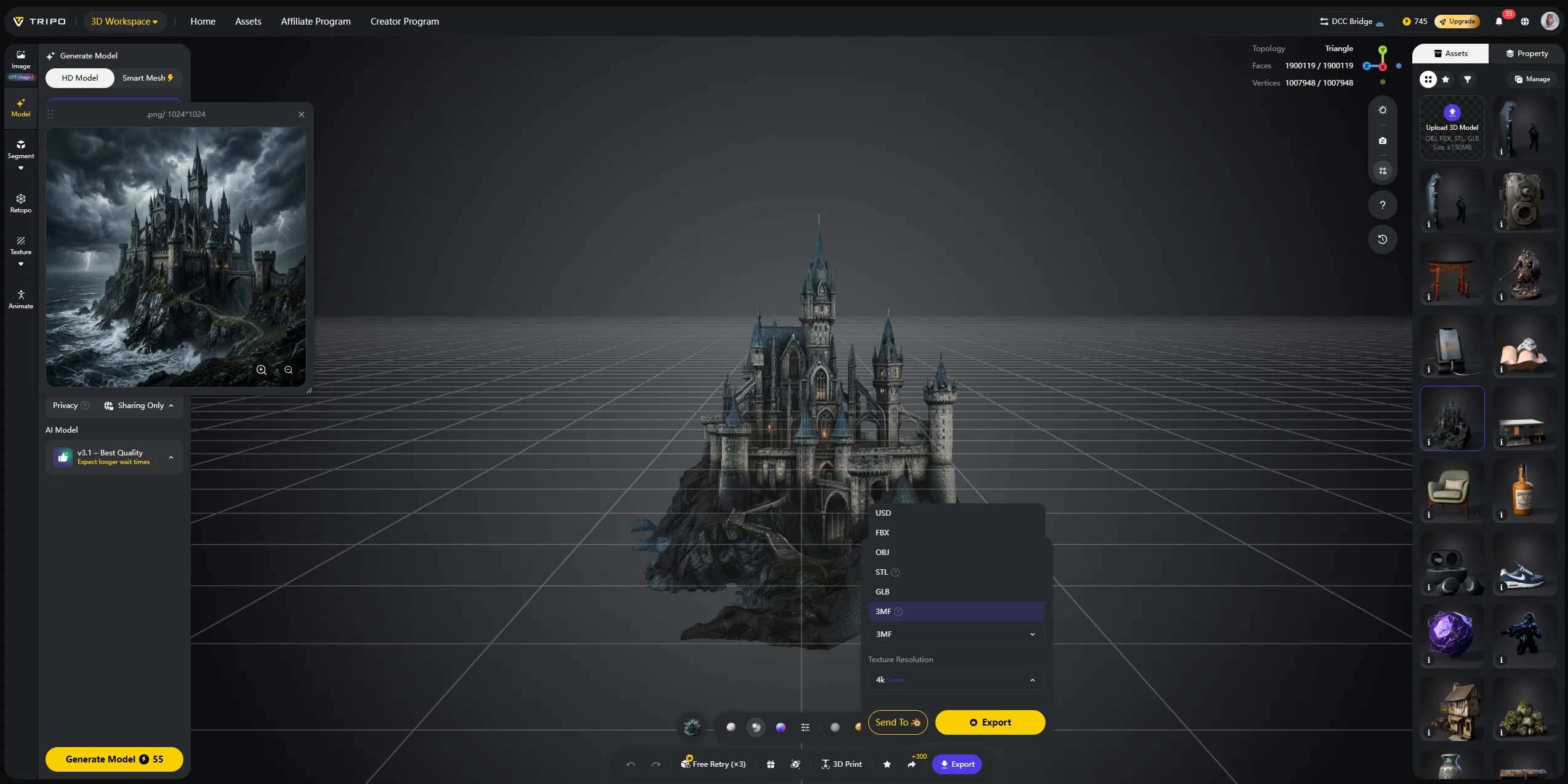 how to make a 3d vtuber model route 2 generate an original character from a reference image
