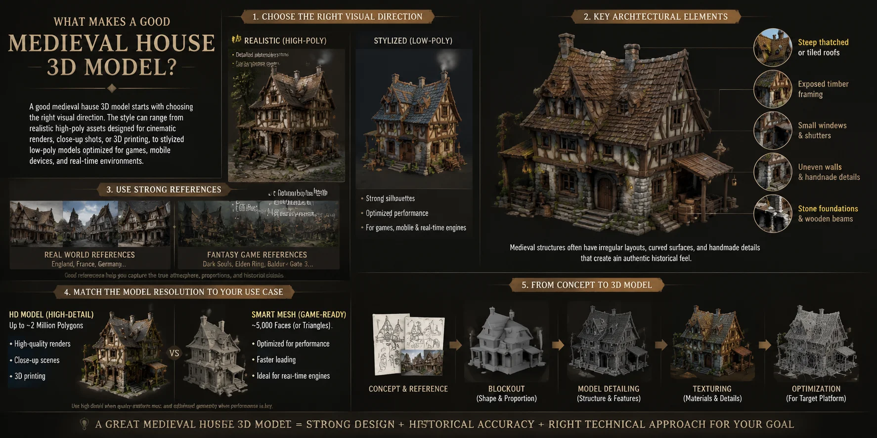 how to make medieval house 3d model what makes a good medieval house 3d model