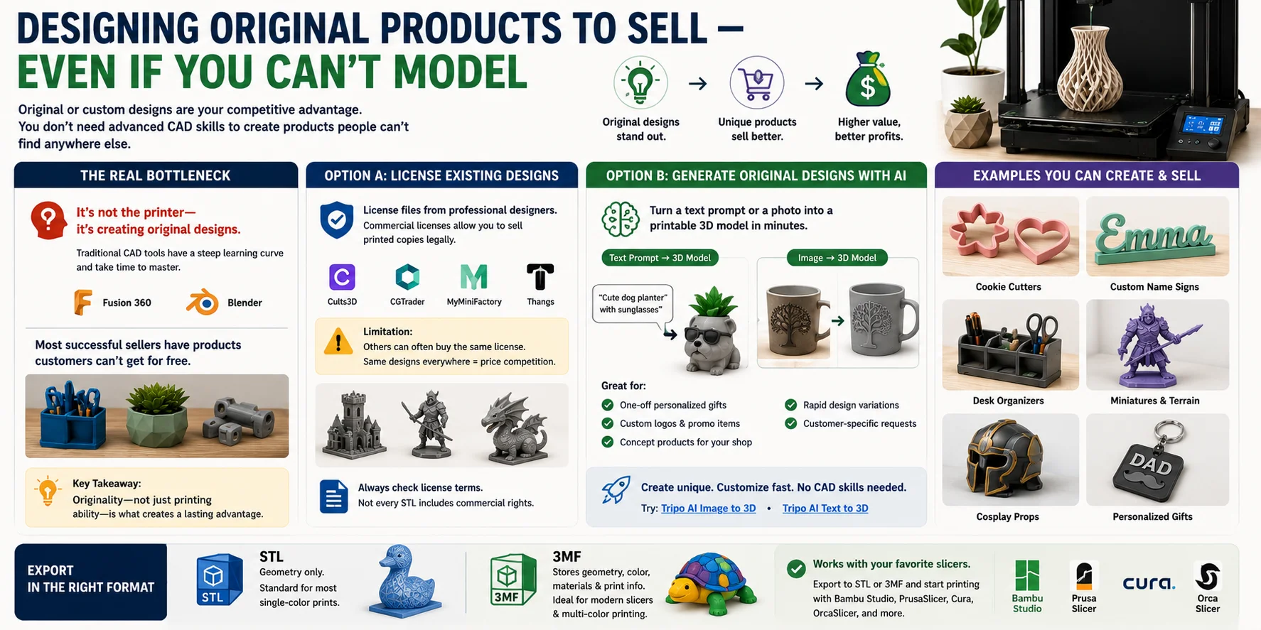 designing original products to sell even if you can t model