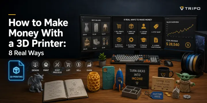 hero image for making money with a 3d printer