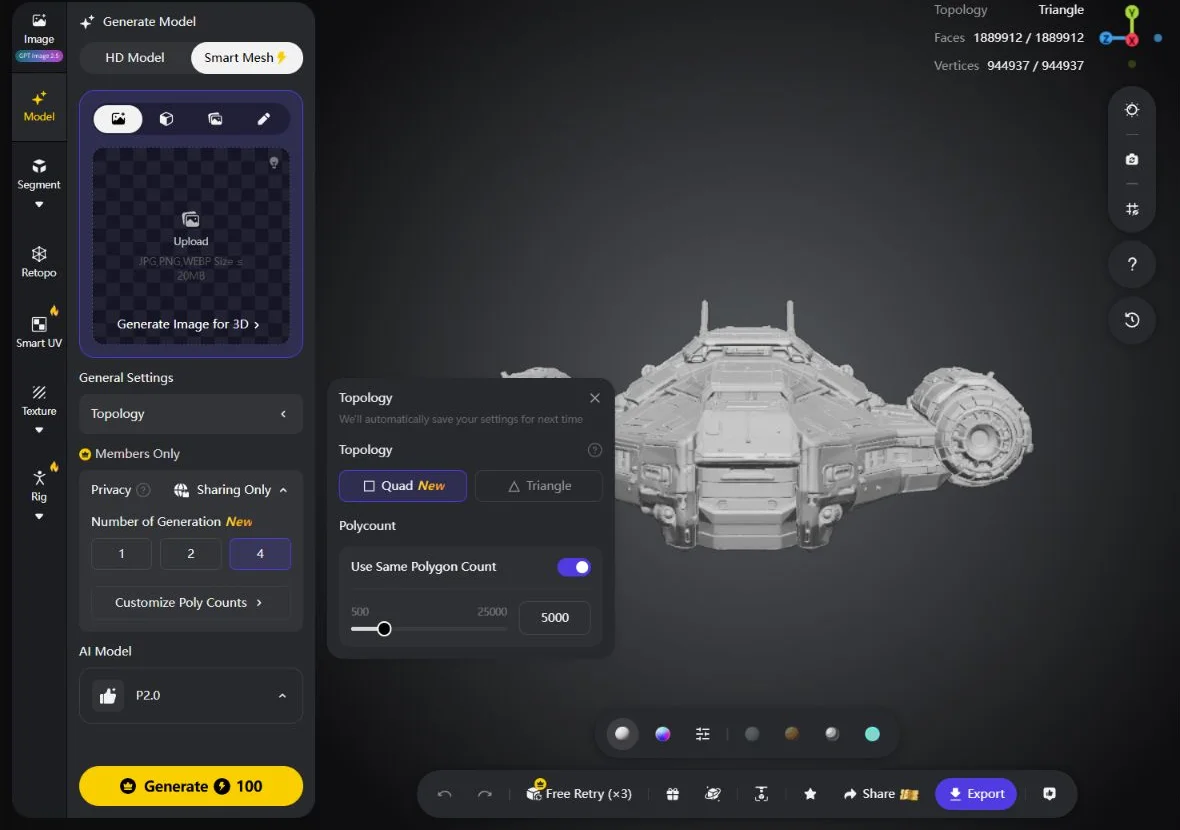 Texture Output How to Optimize a 3D Model: Polygons, Textures & AI