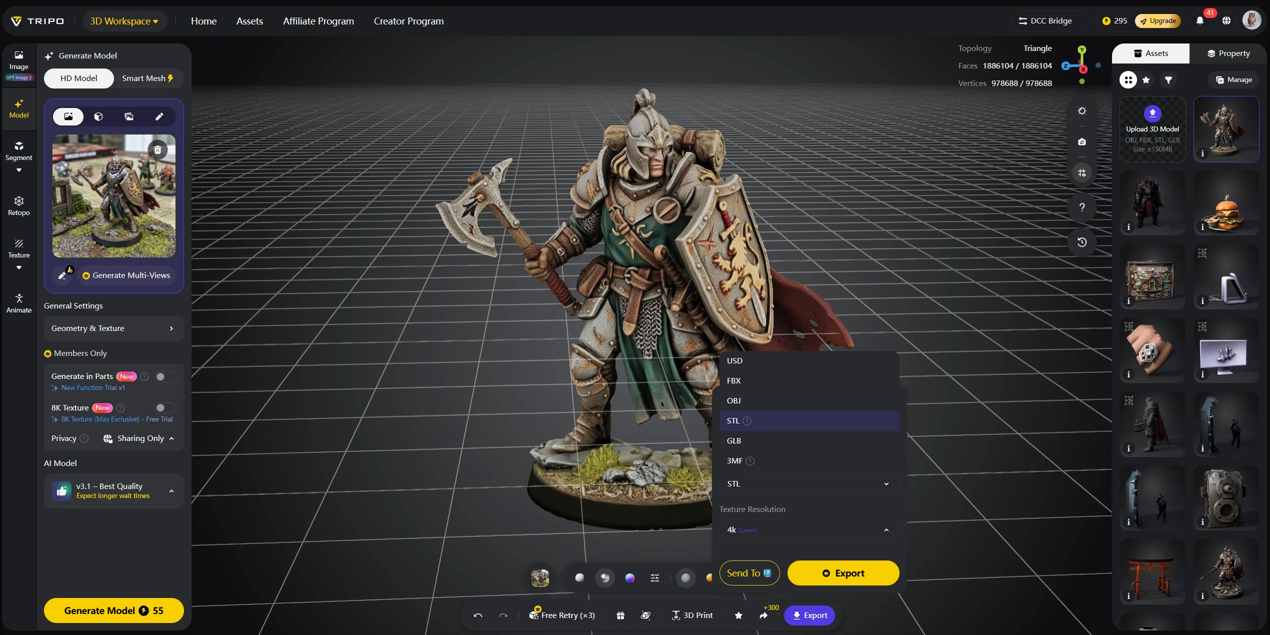 how to paint 3d prints design your model in tripo ai before you print 2