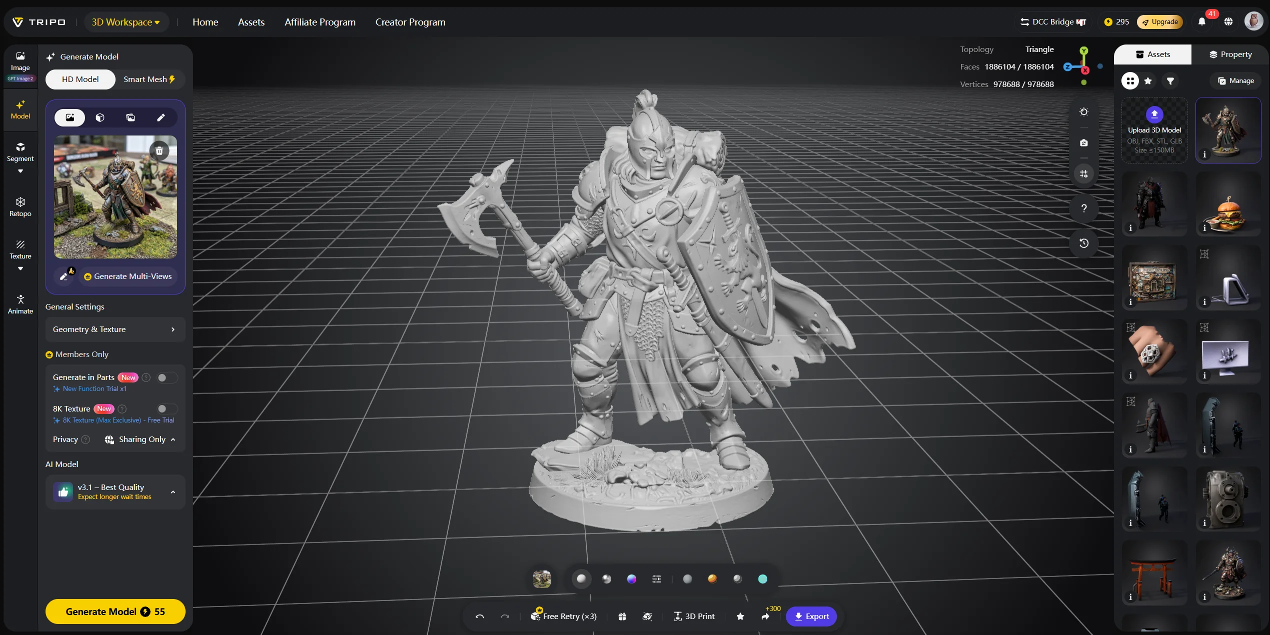 how to paint 3d prints design your model in tripo ai before you print