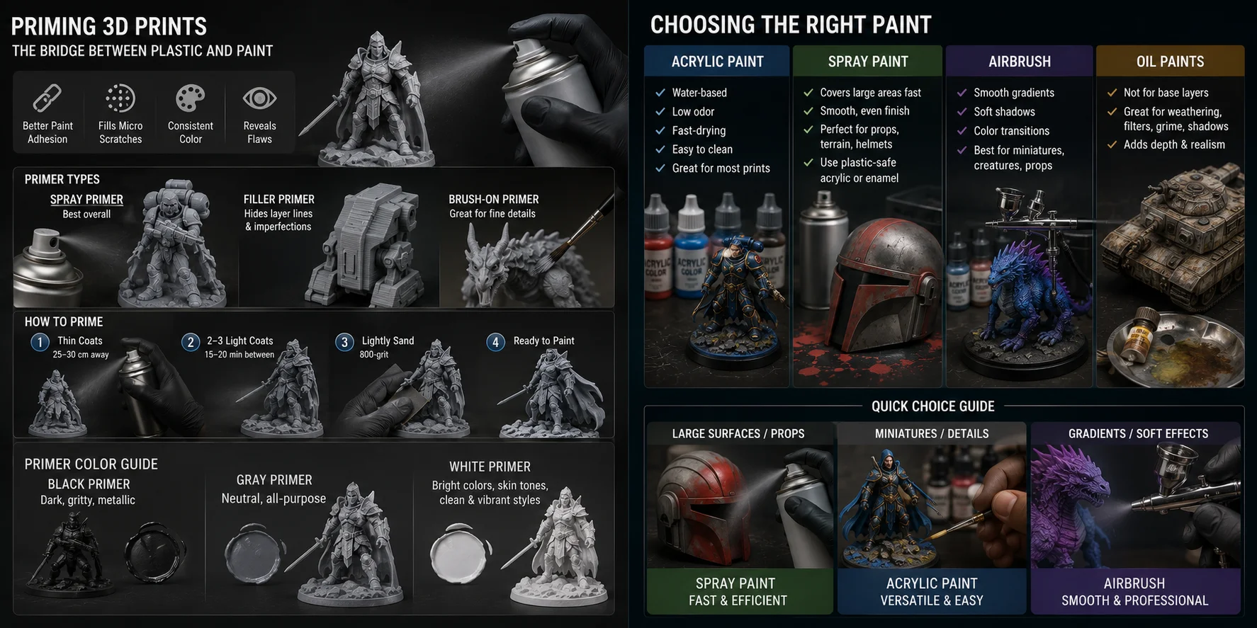 how to paint 3d prints how to prime 3d prints and why you shouldn t skip it