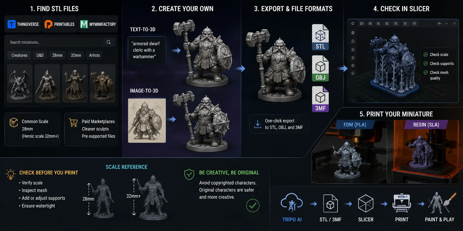 how to print miniatures finding or creating your miniature stl file