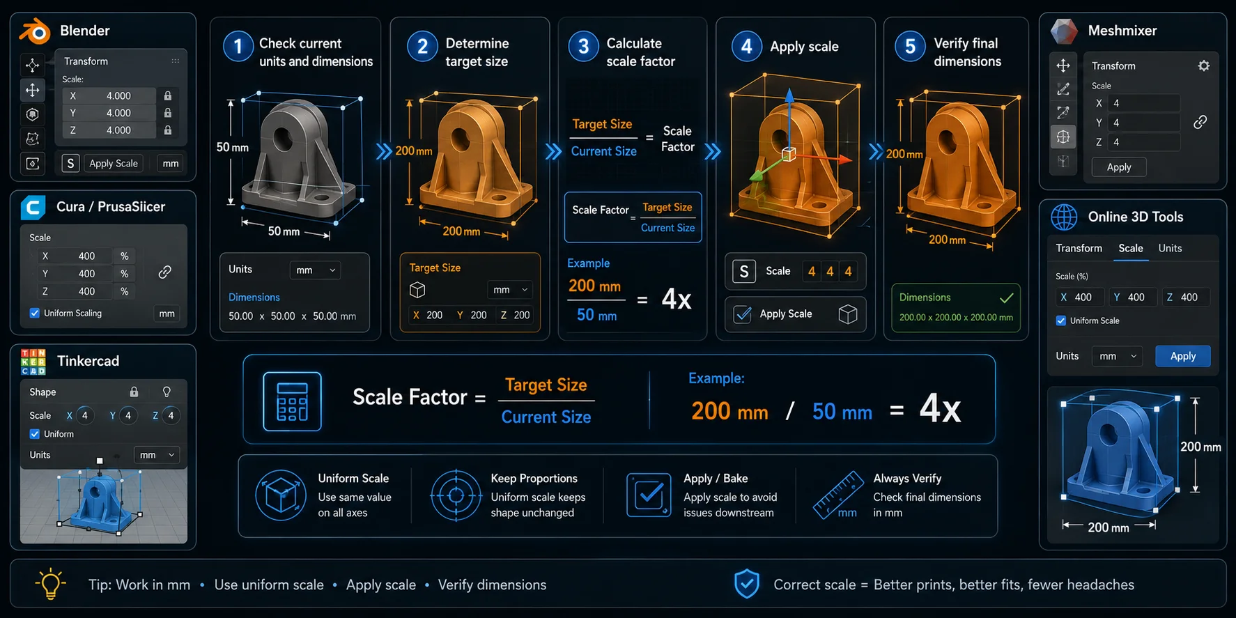 how to scale a 3d model step by step scaling workflow