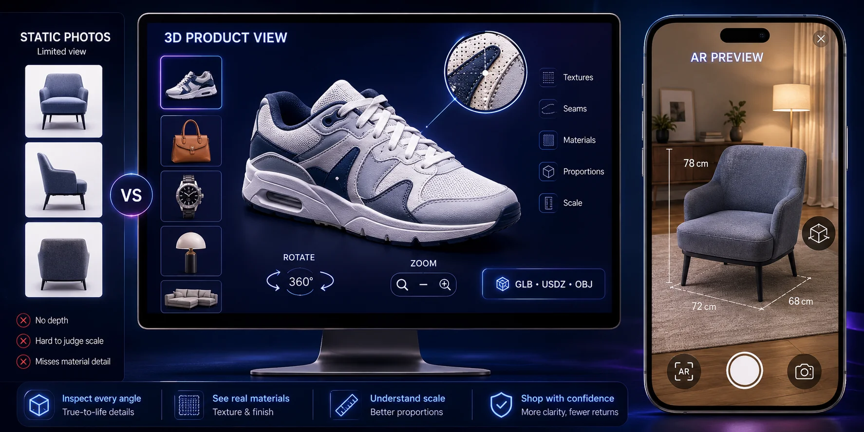 how to use ai 3d models in ecommerce what are 3d models in ecommerce