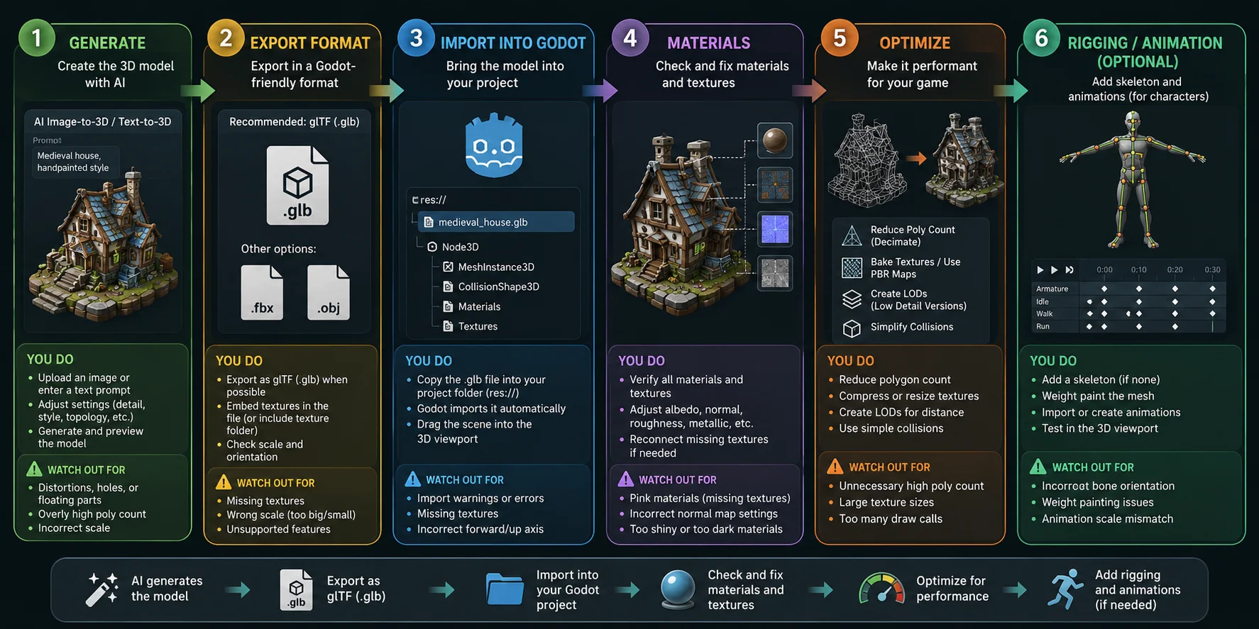 ai to godot 3d asset workflow