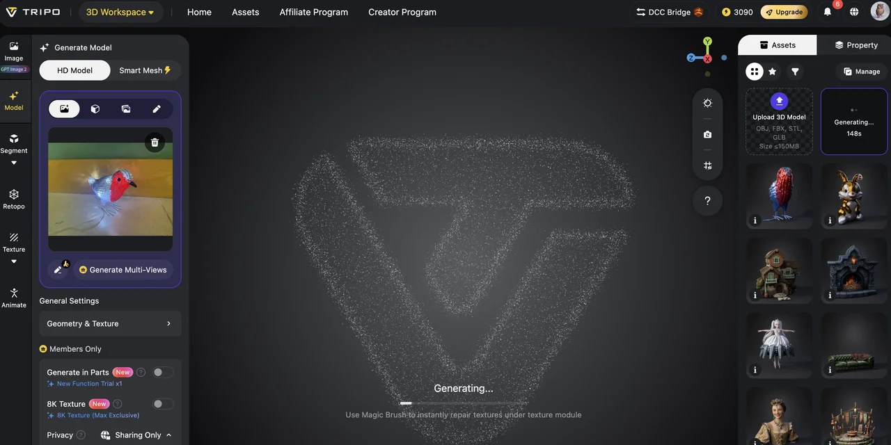 lithophane generator ai export stl and slice it 2