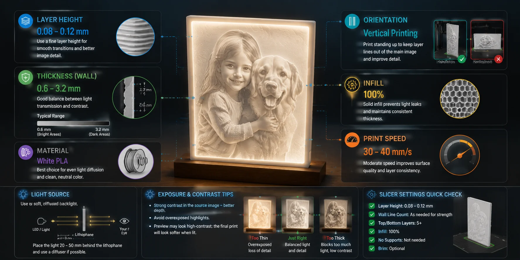 lithophane generator ai orientation and lighting