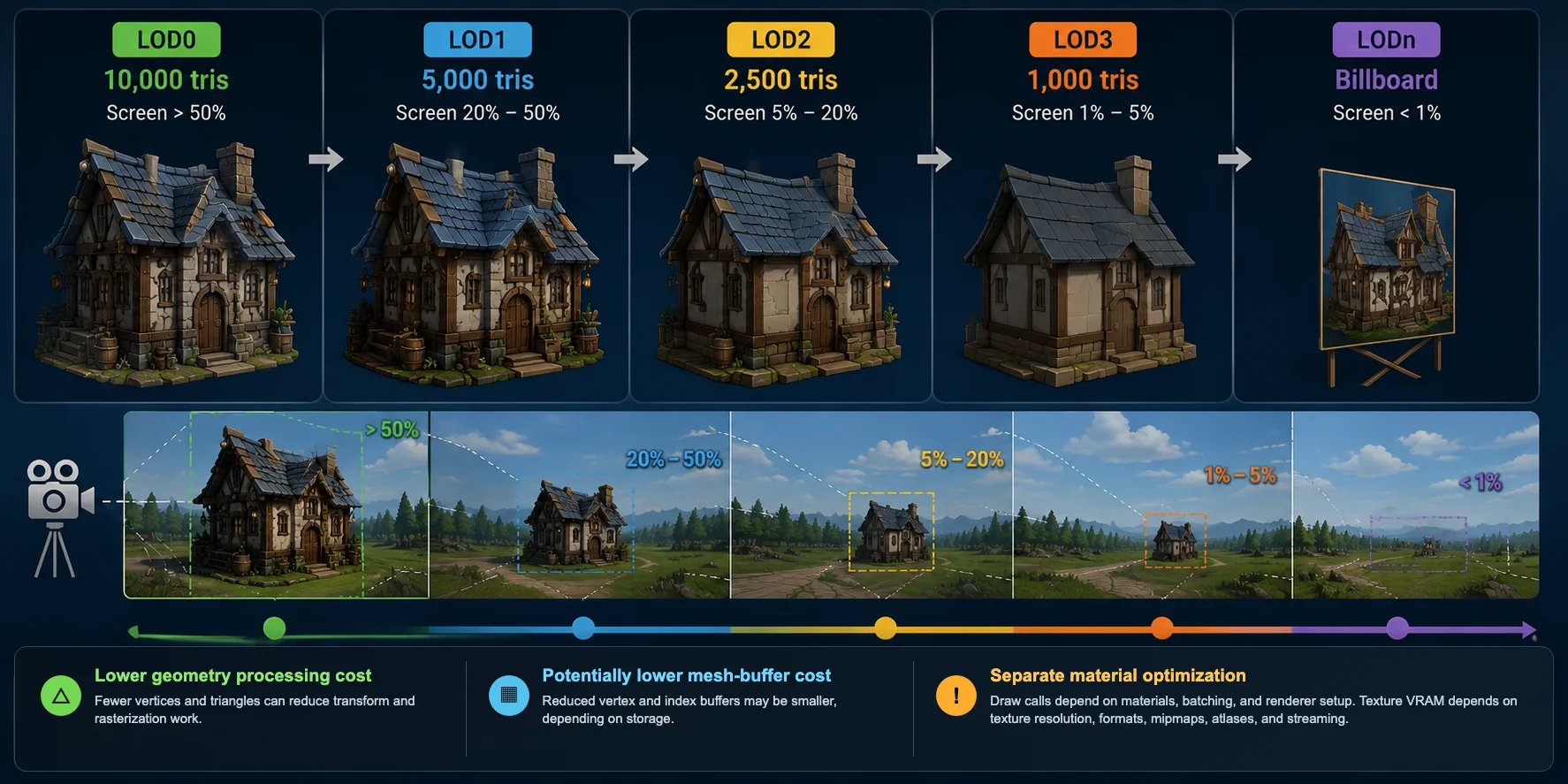 lod material texture cost checklist